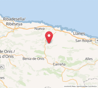 Map of Rotella, Asturias