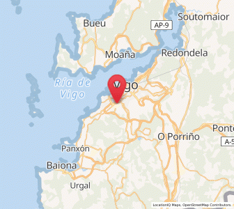 Map of Roupeiro, Galicia