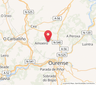 Map of Rouzós, Galicia