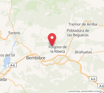 Map of Rozuelo, Castille and León