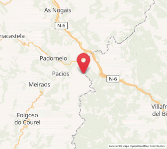 Map of Rubiales, Galicia