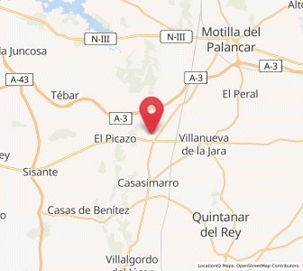 Map of Rubielos Bajos, Castille-La Mancha