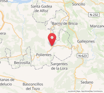Map of Rúerrero, Cantabria