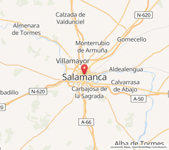 Map of Salamanque, Castille and León