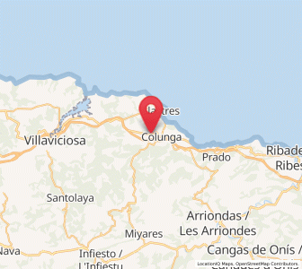 Map of Sales, Asturias