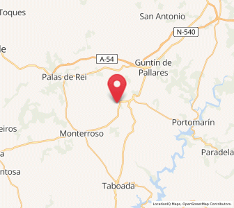 Map of Salgueiros, Galicia