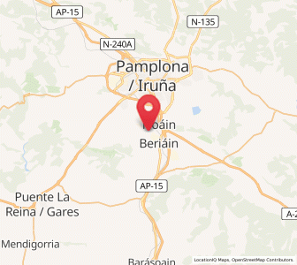 Map of Salinas de Pamplona, Navarre