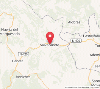 Map of Salvacañete, Castille-La Mancha