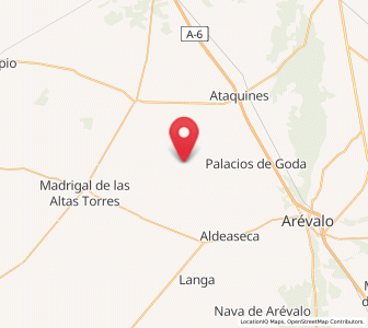 Map of Salvador de Zapardiel, Castille and León