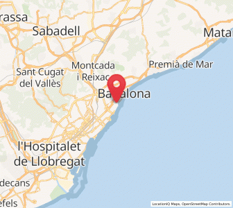 Map of San Adrian de Besos, Catalonia