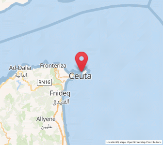 Map of San Amaro, Ceuta