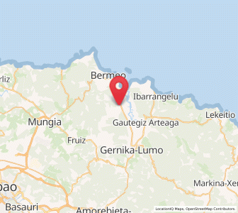 Map of San Bartolomé, Basque Country