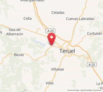 Map of San Blas, Aragon