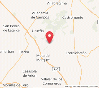 Map of San Cebrián de Mazote, Castille and León