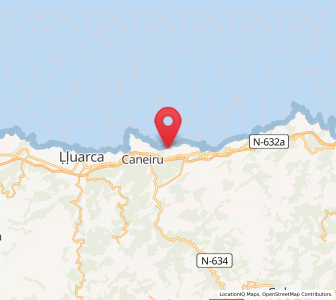 Map of San Cristóbal, Asturias