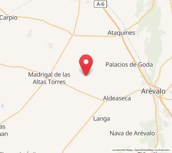 Map of San Esteban de Zapardiel, Castille and León