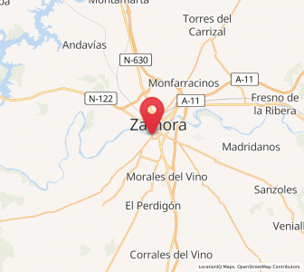 Map of San Frontis, Castille and León
