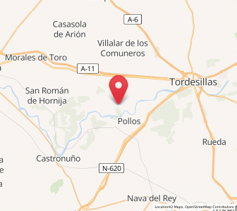 Map of San Juan de la Guarda, Castille and León