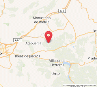 Map of San Juan de Ortega, Castille and León