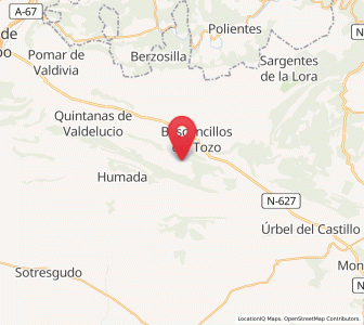 Map of San Mamés de Abar, Castille and León