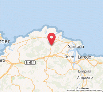 Map of San Mamés de Meruelo, Cantabria
