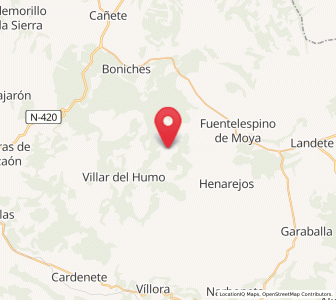 Map of San Martín de Boniches, Castille-La Mancha