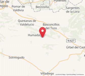 Map of San Martín de Humada, Castille and León