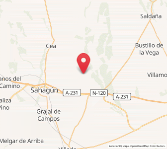 Map of San Martín de la Cuenza, Castille and León