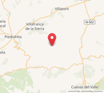 Map of San Martín de la Vega del Alberche, Castille and León