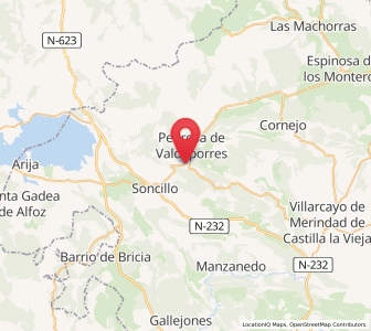 Map of San Martín de las Ollas, Castille and León