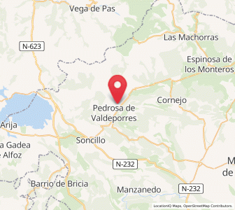 Map of San Martín de Porres, Castille and León