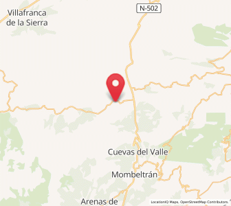 Map of San Martín del Pimpollar, Castille and León