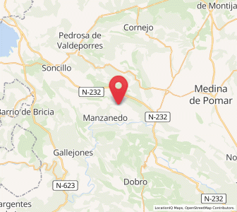 Map of San Martín del Rojo, Castille and León