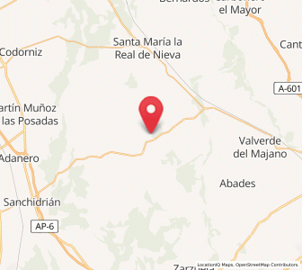 Map of San Miguel de Párraces, Castille and León