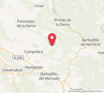 Map of San Millán de Lara, Castille and León