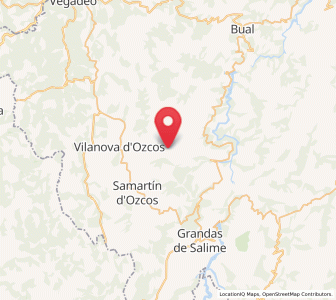 Map of San Pedro de Ahío, Asturias