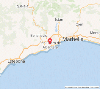 Map of San Pedro de Alcántara, Andalusia