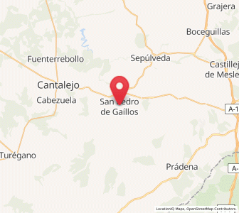 Map of San Pedro de Gaíllos, Castille and León