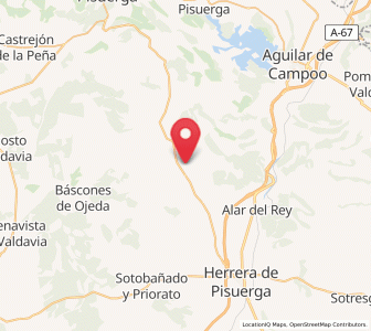 Map of San Pedro de Moarves, Castille and León