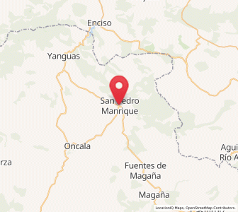 Map of San Pedro Manrique, Castille and León