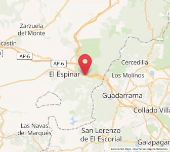 Map of San Rafael, Castille and León