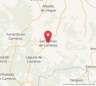 Map of San Román de Cameros, La Rioja