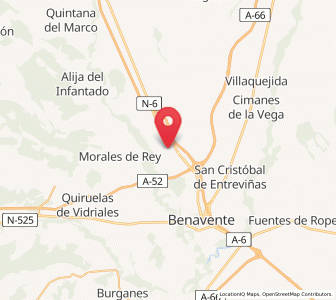 Map of San Román del Valle, Castille and León