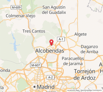 Map of San Sebastián de los Reyes, Madrid