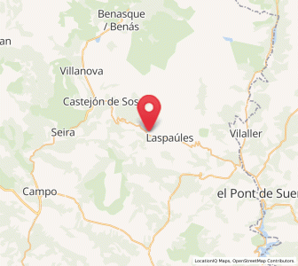 Map of San Valero, Aragon