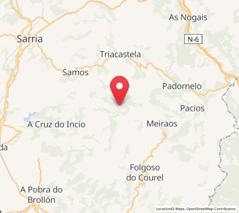 Map of San Xoan, Galicia