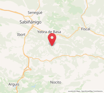 Map of Sandiás, Aragon