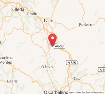Map of Sanguiñedo, Galicia