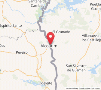 Map of Sanlúcar de Guadiana, Andalusia