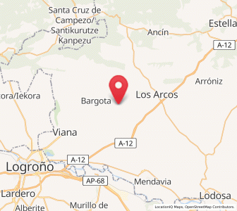 Map of Sansol, Navarre